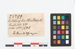 Etikett zu Bronzenadelschaft (NHMW-PRAE-025299)